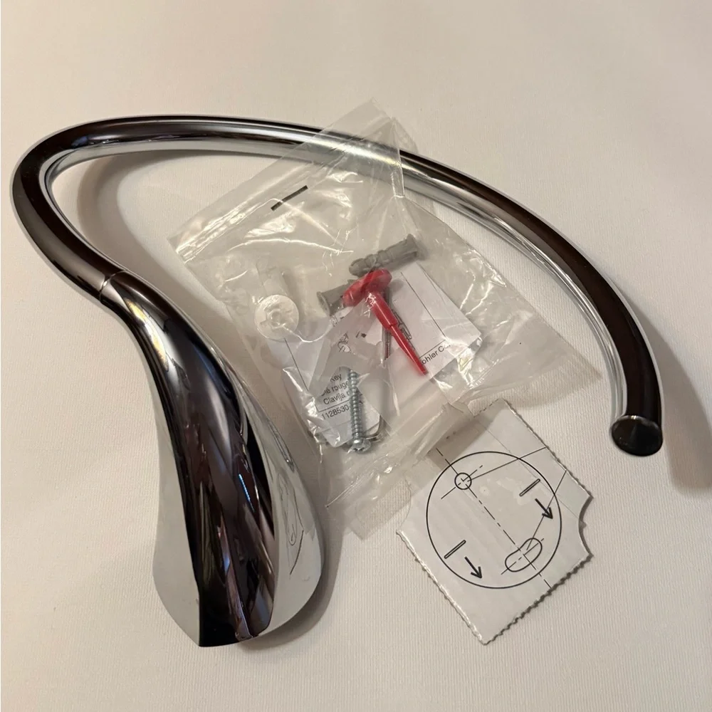 Sleek Silver Modern Towel Holder !
